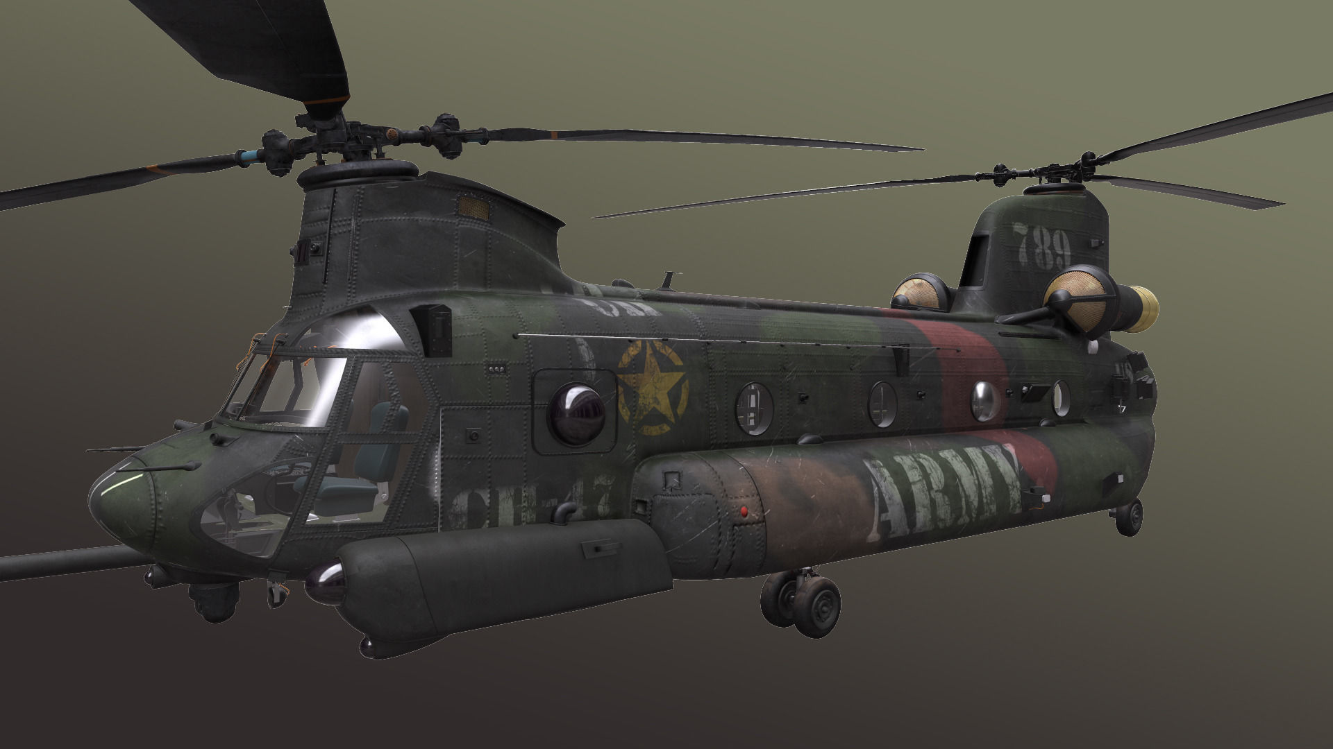 Chinook MH-47 3D model_16