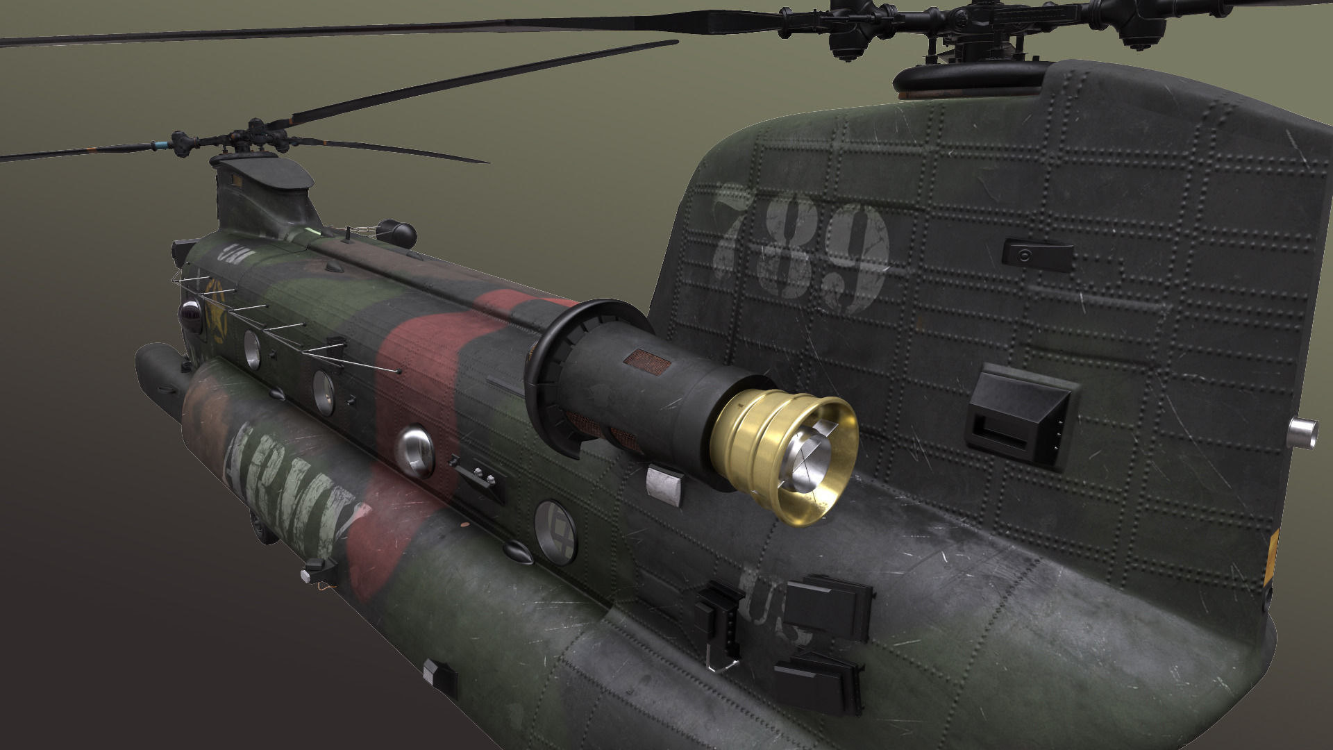 Chinook MH-47 3D model_12
