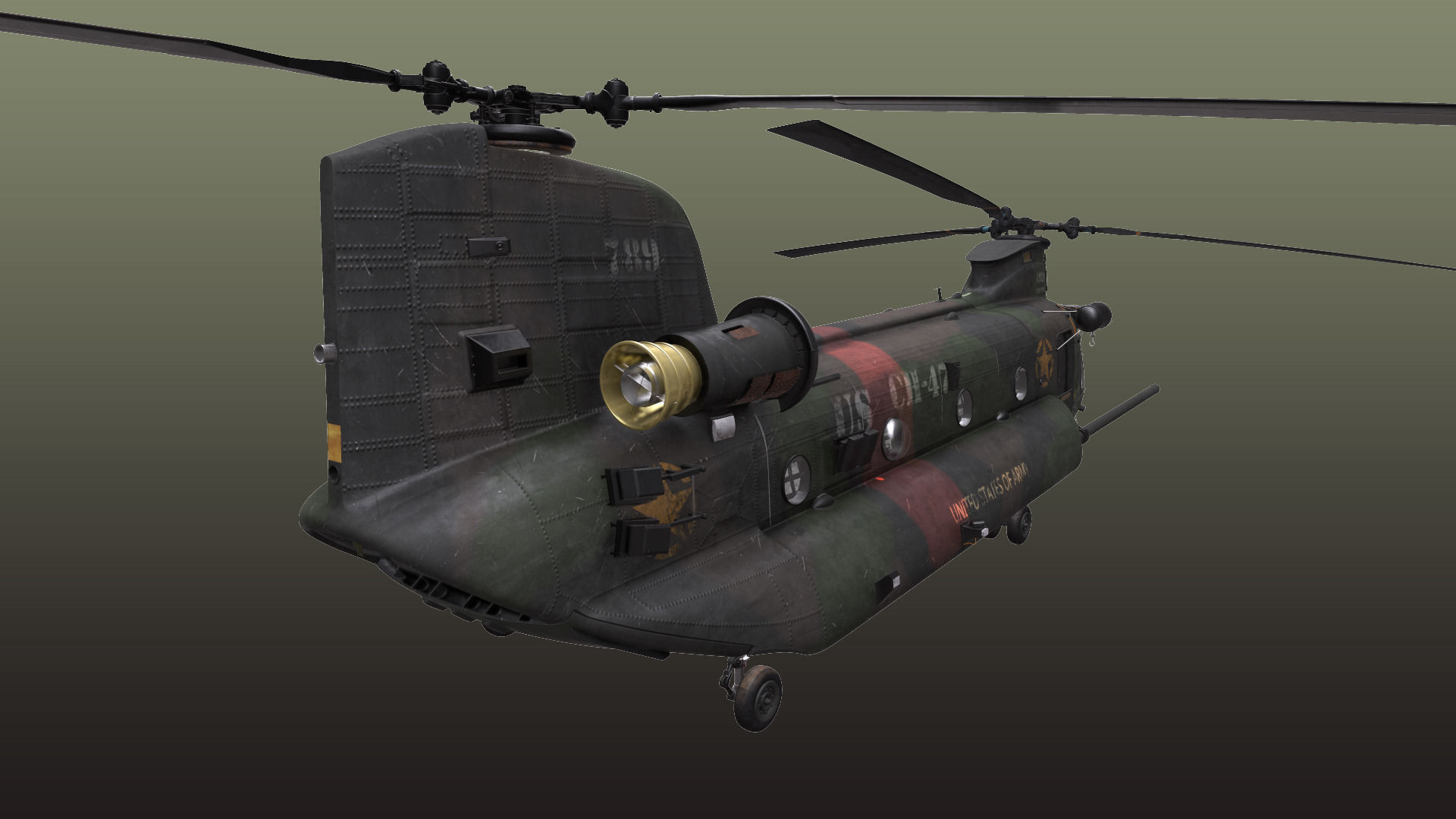 Chinook MH-47 3D model_9