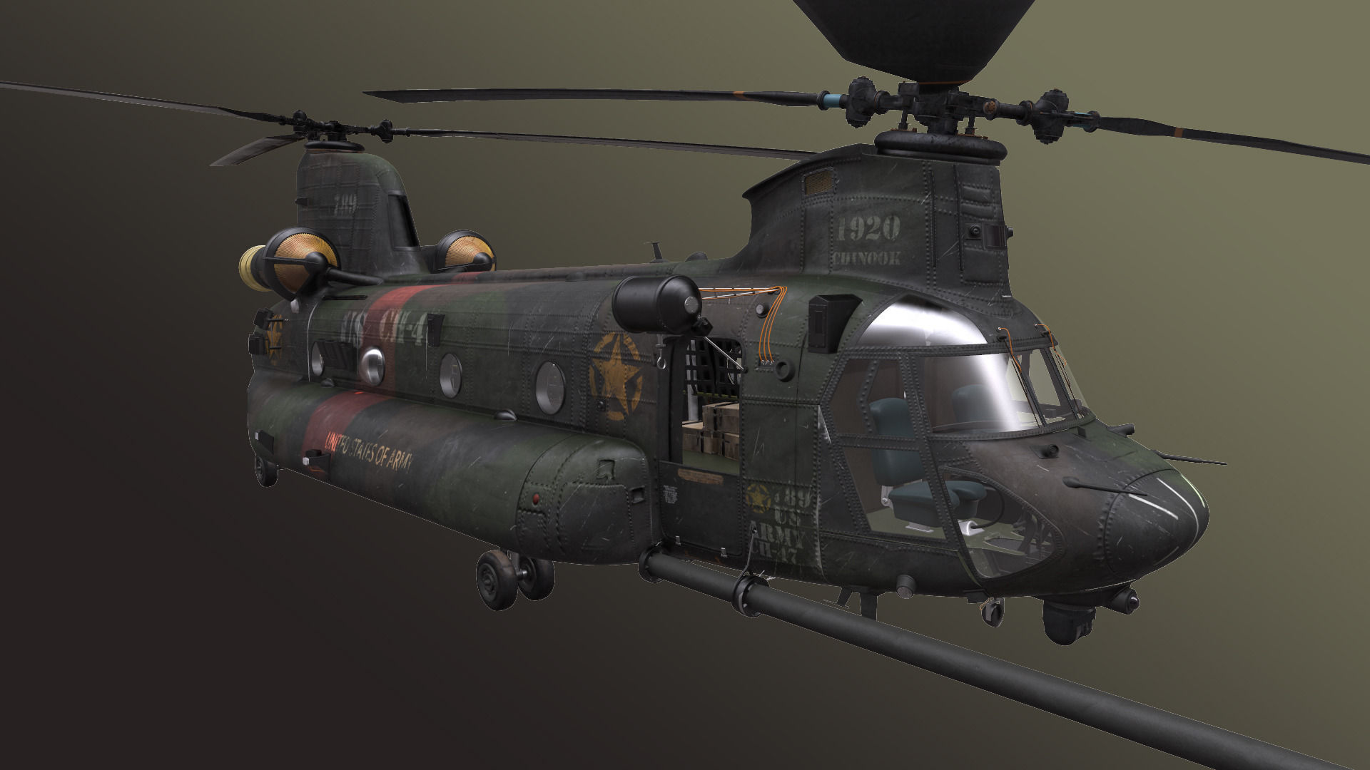 Chinook MH-47 3D model_1