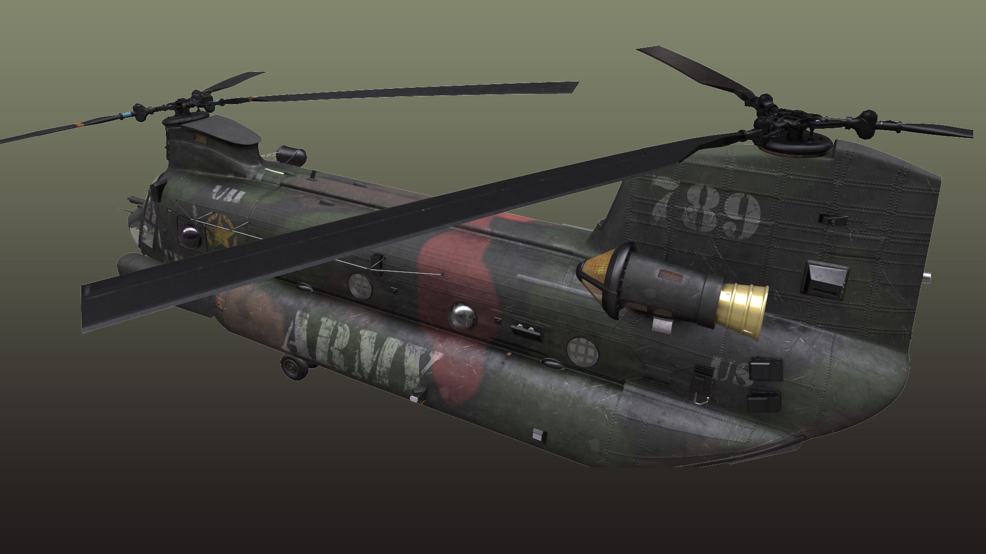 Chinook MH-47 3D model_10