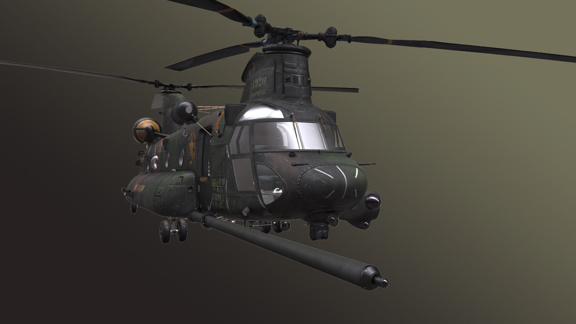 Chinook MH-47 3D model_6