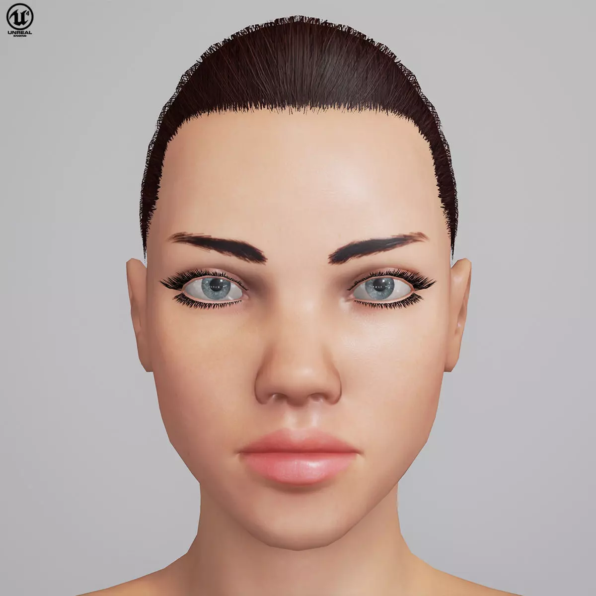 Adriana Unreal 4 Character Low-poly 3D model_0