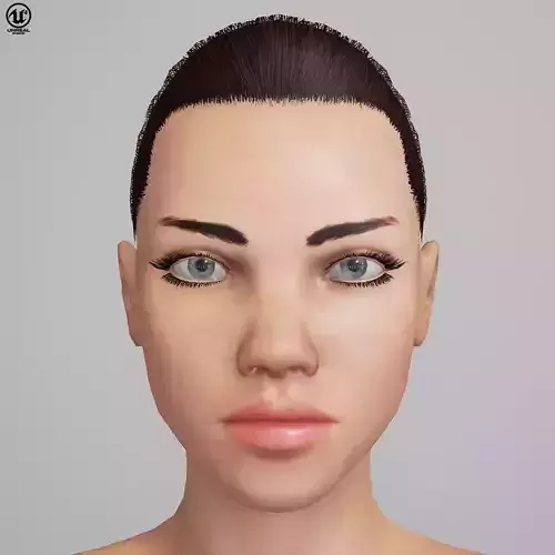 Adriana Unreal 4 Character Low-poly 3D model