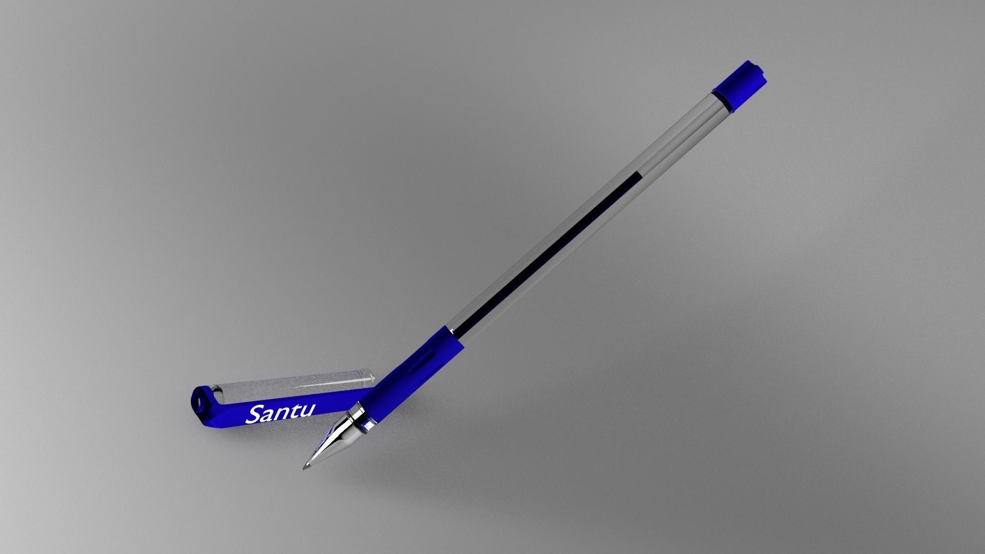 simple pen Free 3D model_0