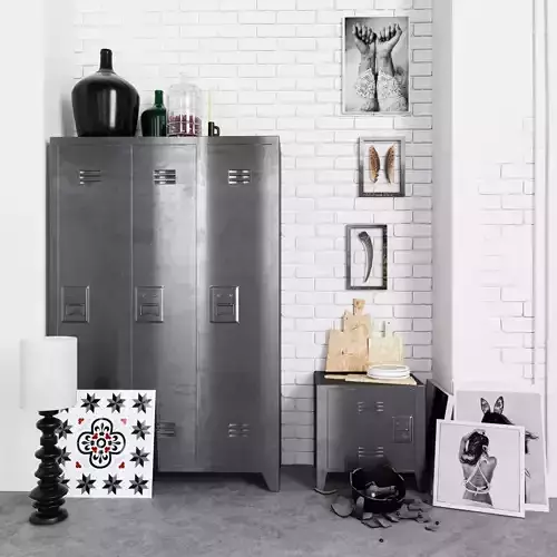 Realistic loft decor model