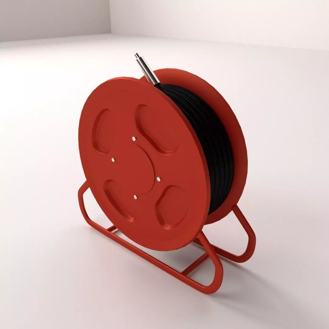 Fire Hose Reel 3D model_0