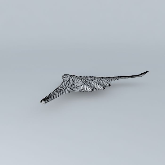 Boeing BWB Free 3D model_4