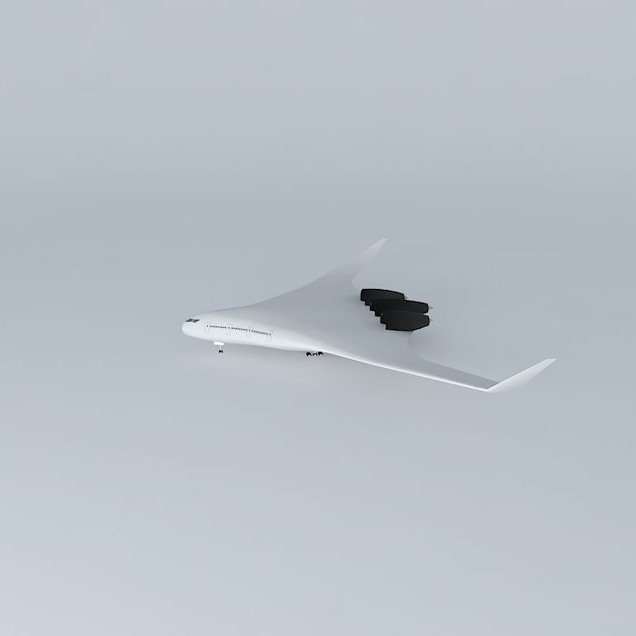 Boeing BWB Free 3D model_2