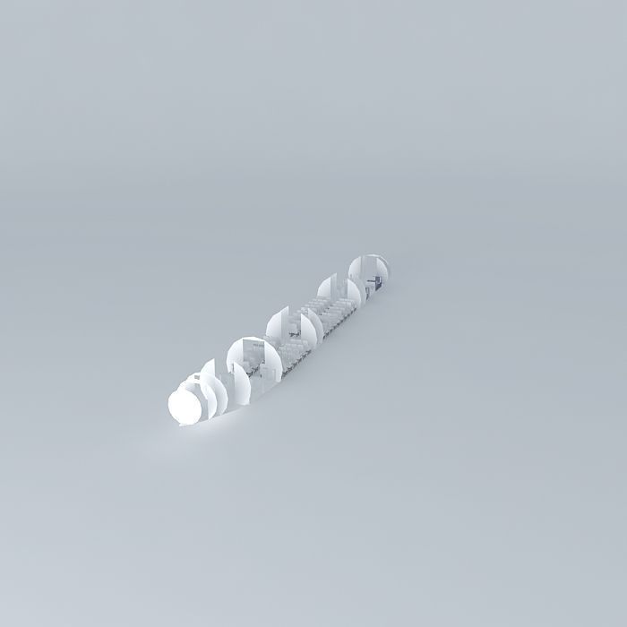 Airbus A321 interior Free 3D model_1