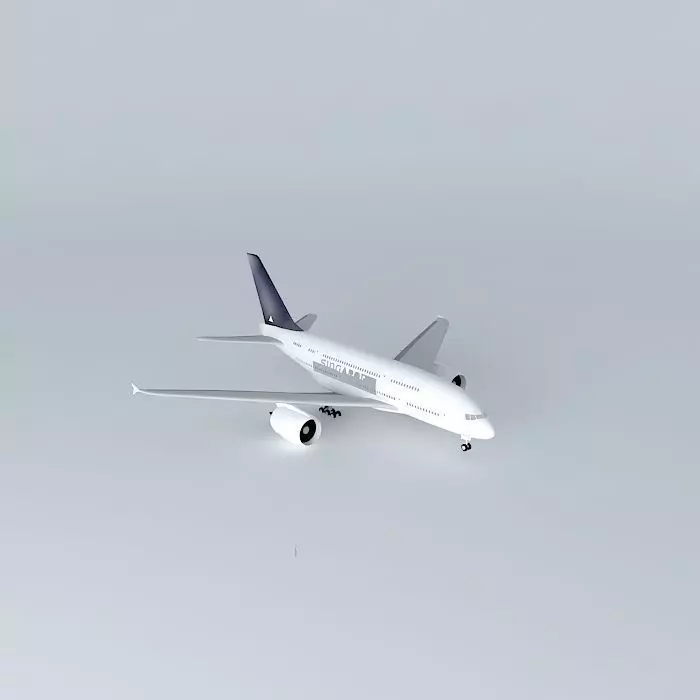 Airbus A370  Free 3D model_0