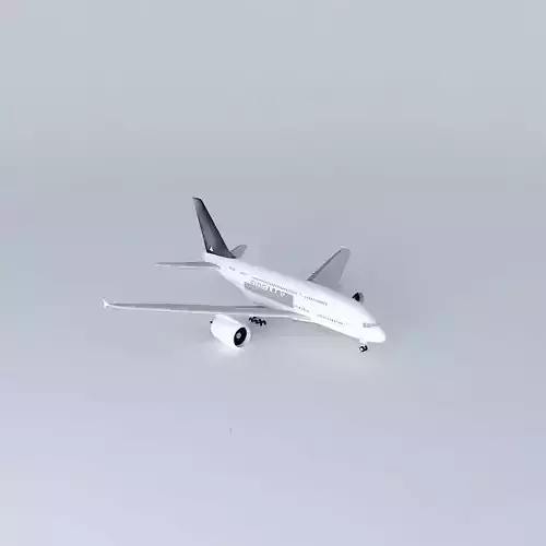 Airbus A370  Free 3D model
