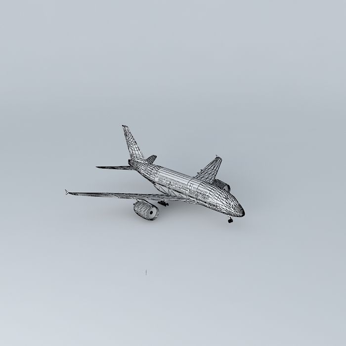 Airbus A370  Free 3D model_3