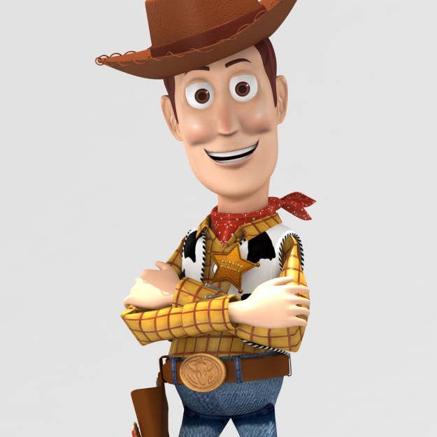 Woody and Buzz rigged 3D model_27