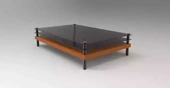 wood and glass table 