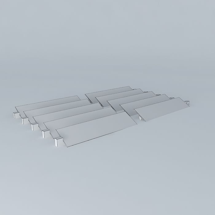 Solar Panels on Orchilla Island  Free 3D model_3