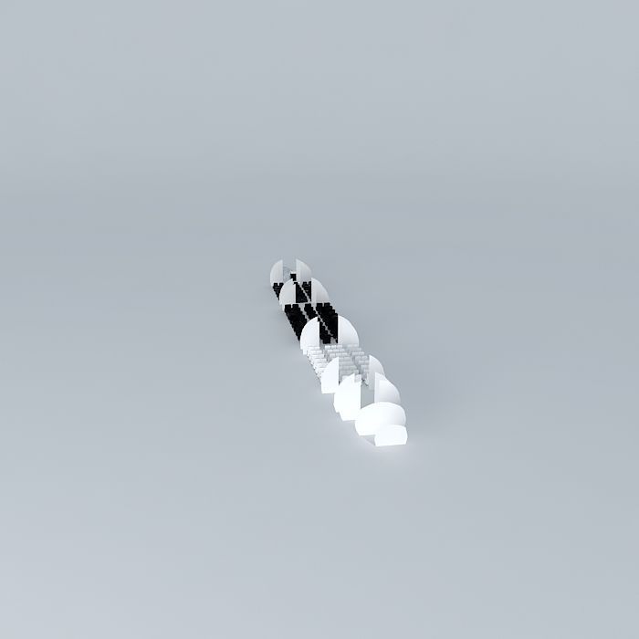 Boeing 767-300 and higher interior Free 3D model_2