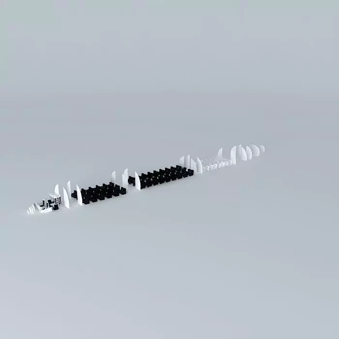 Boeing 767-300 and higher interior Free 3D model_0