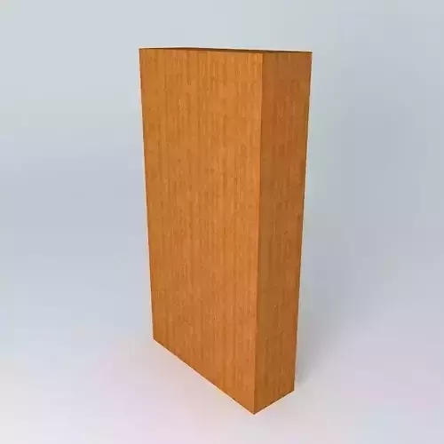 A Shelf-Cabinet orange door
