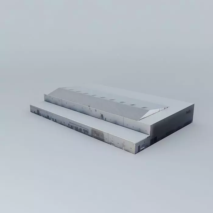 FedEx Hangar at LAX Free 3D model_0
