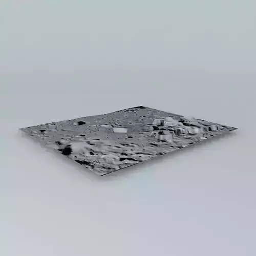 Moon Terrain  Free 3D model