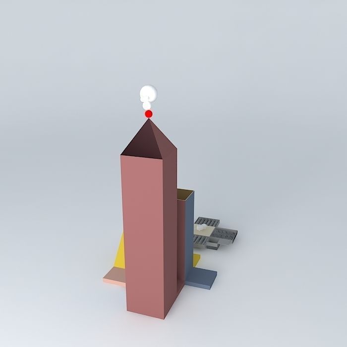 Cotton-physics Cottonballs Free 3D model_1