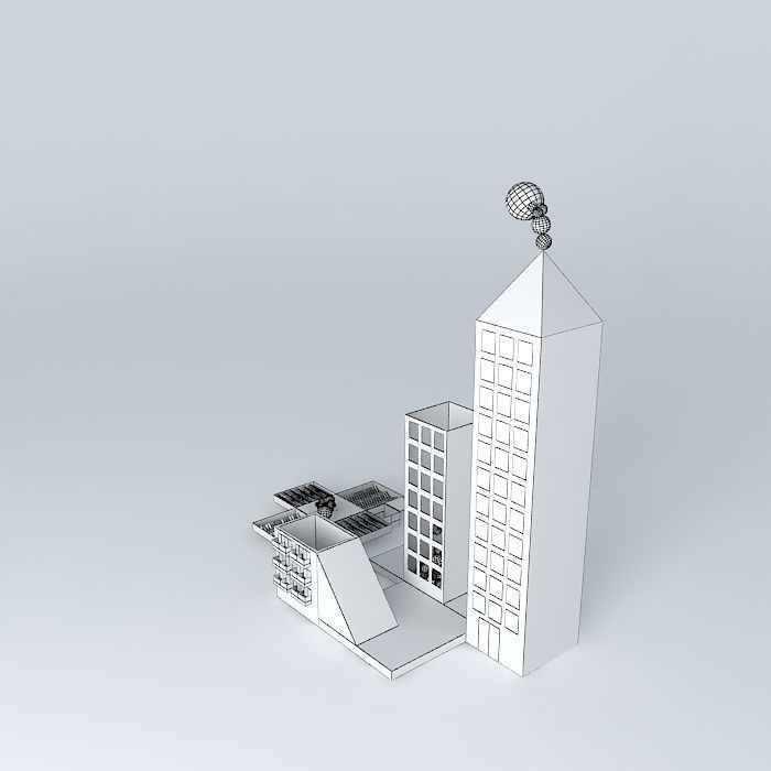 Cotton-physics Cottonballs Free 3D model_4