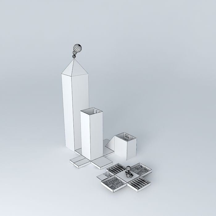 Cotton-physics Cottonballs Free 3D model_3