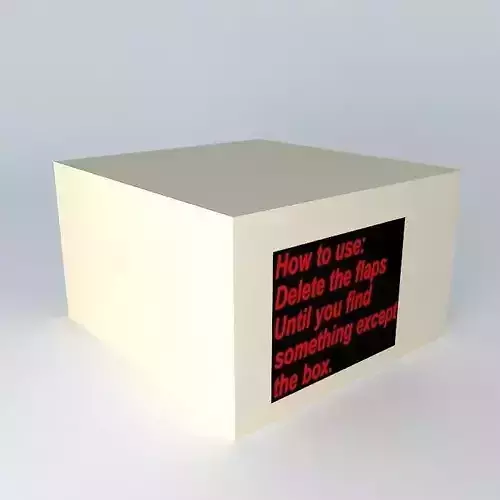 The Secret Box  Free 3D model