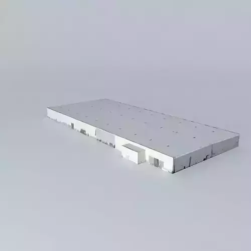 LAX Airport Continental Airlines Cargo Terminal Free 3D model