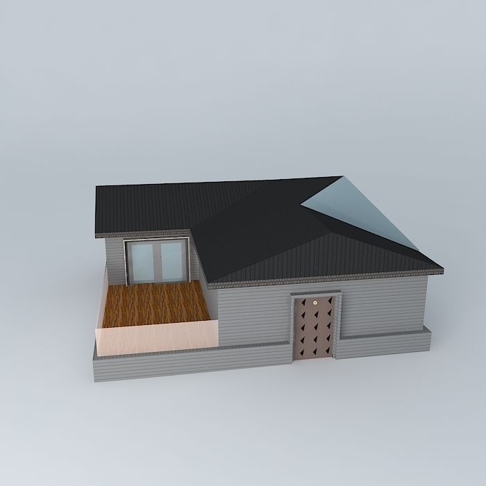 An Empty Modern Home Free 3D model_2
