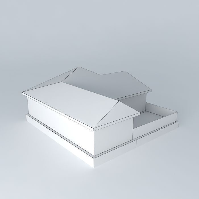 An Empty Modern Home Free 3D model_3