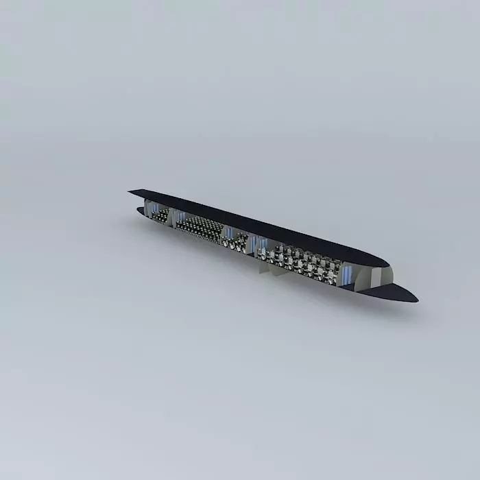 Lockheed L-1011 Tristar Airplane Interior Free 3D model