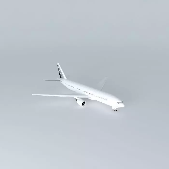 Template - Boeing 777-200LR Free 3D model_0