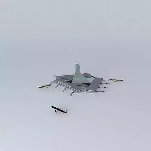 Pegasus Field International Airport Free 3D model