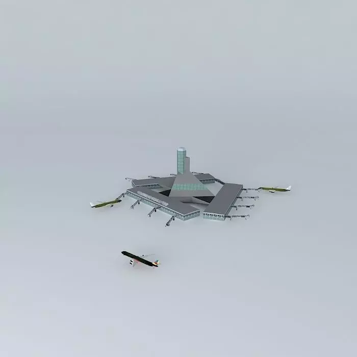 Pegasus Field International Airport Free 3D model_0