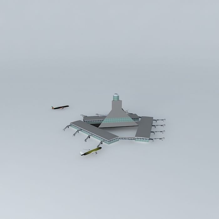 Pegasus Field International Airport Free 3D model_2