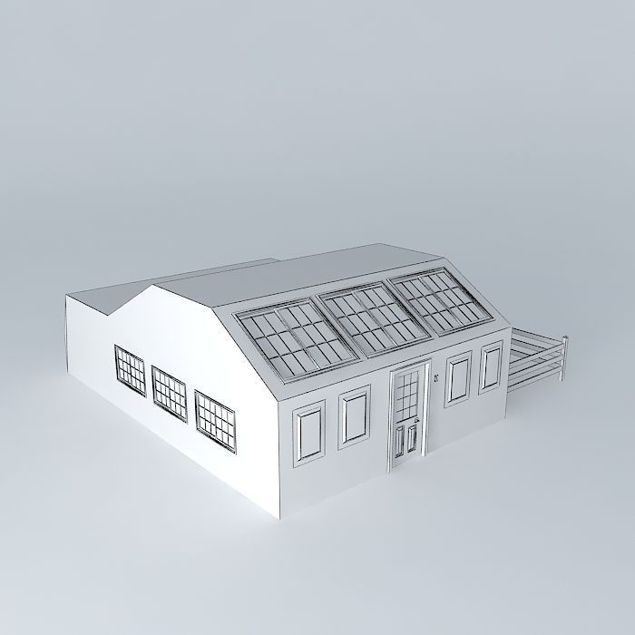 Modern Medium-Sized Canarian House V2 Free 3D model_3