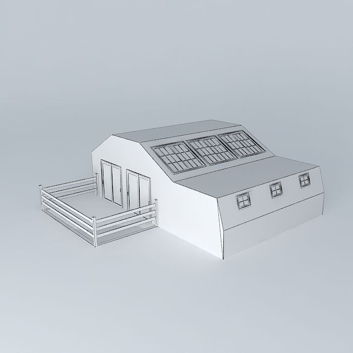 Modern Medium-Sized Canarian House V2 Free 3D model_4