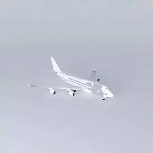 Boeing 747-400 Template Free 3D model