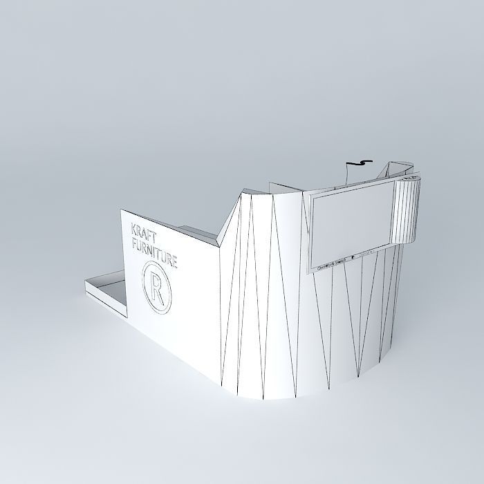 First Class Airplane Seat Free 3D model_4