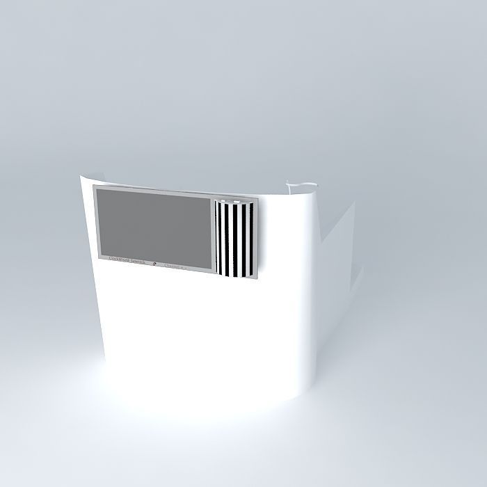 First Class Airplane Seat Free 3D model_1