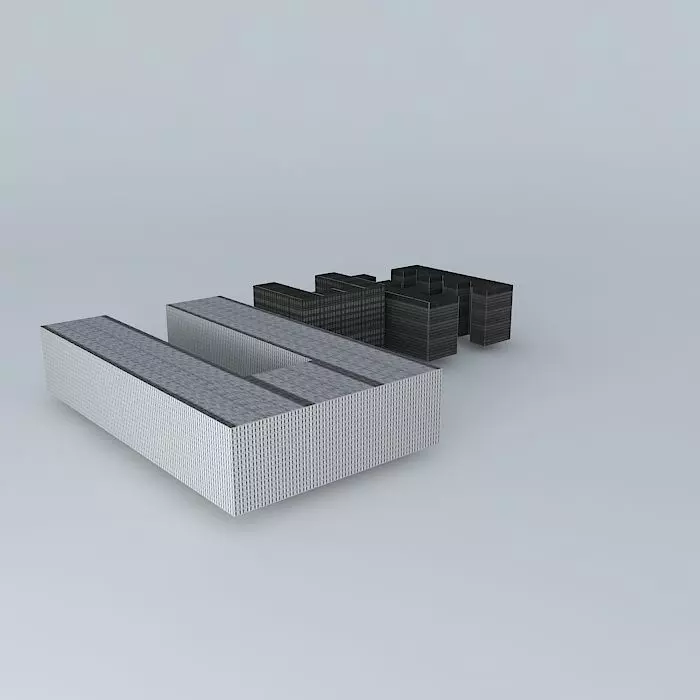 Low-poly Typical Multi-Story Living Buildings Free 3D model