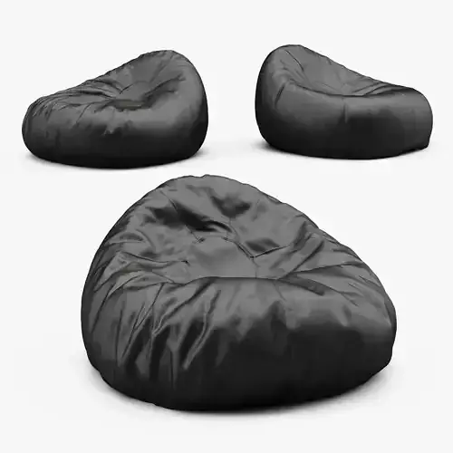 Grand Leather Bean Bag Chair 3D model