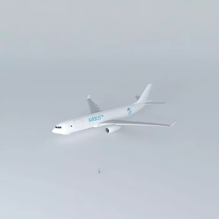 Airbus A330-200F Template  Free 3D model_0