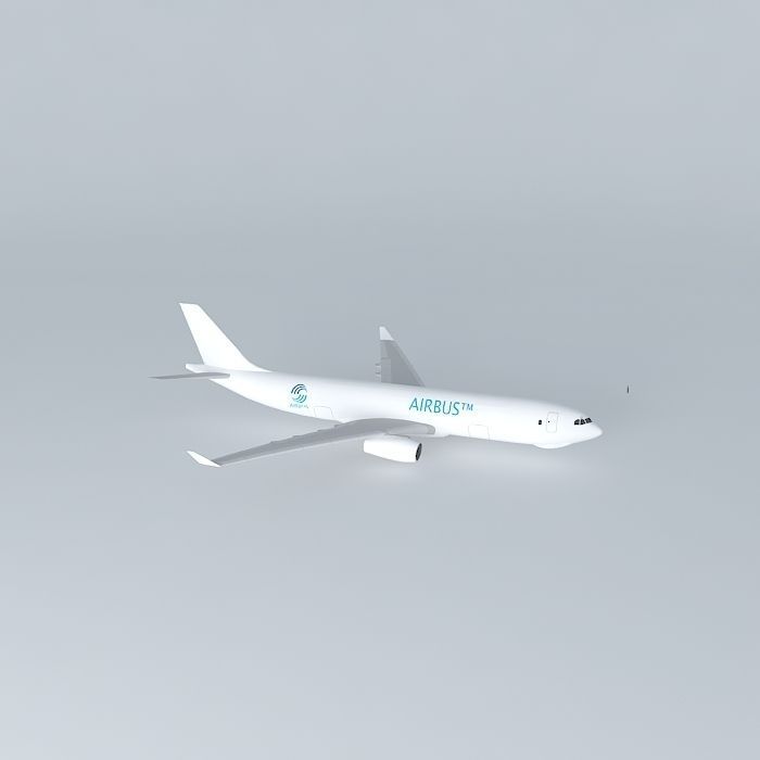 Airbus A330-200F Template  Free 3D model_1