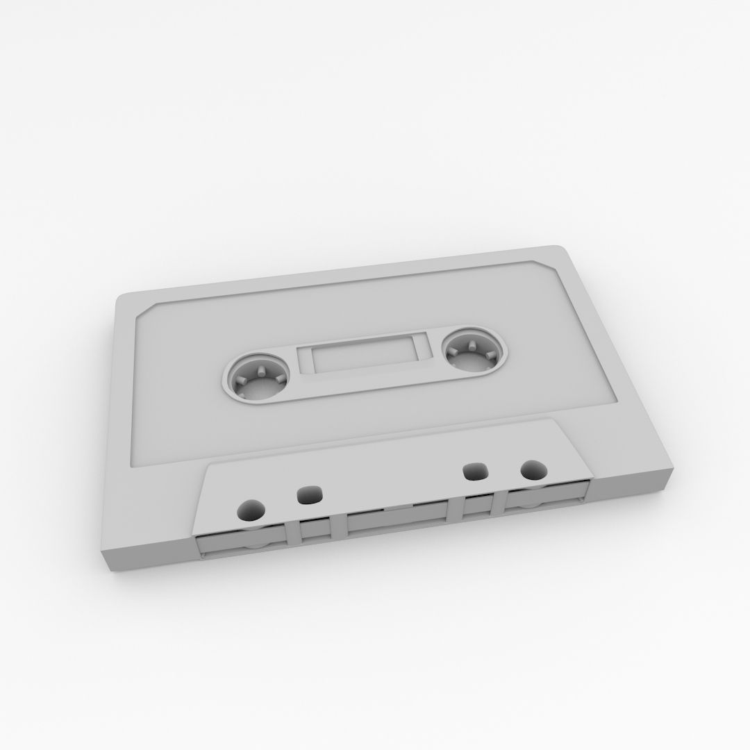 Audio Cassette 3D model_3
