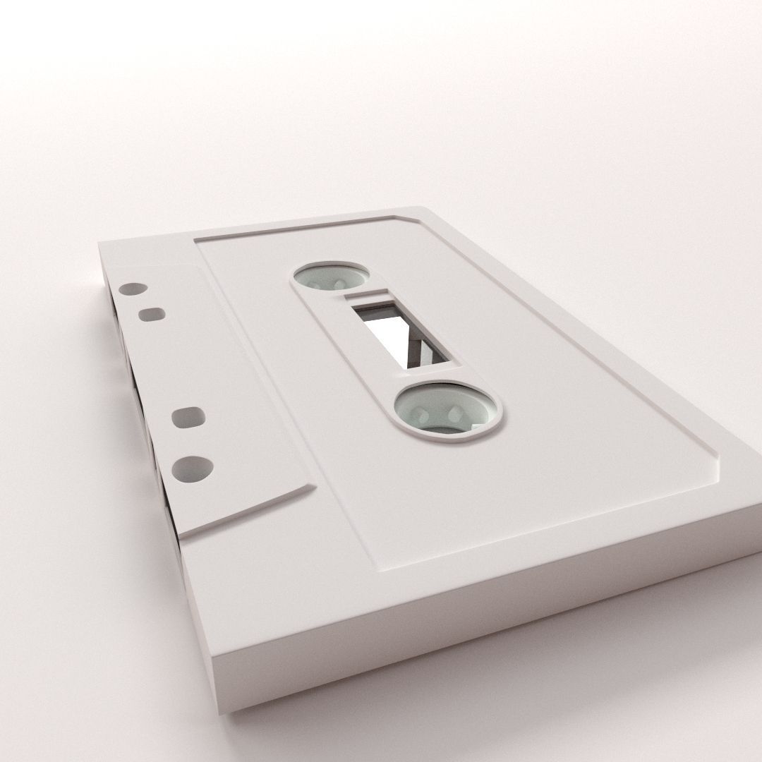 Audio Cassette 3D model_2