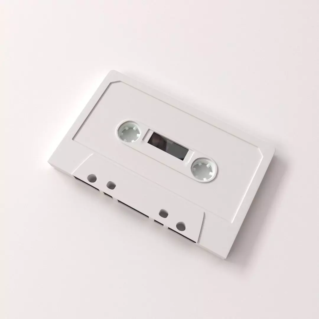 Audio Cassette 3D model_0