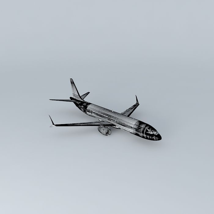 Template - Boeing 737 MAX 9  Free 3D model_3